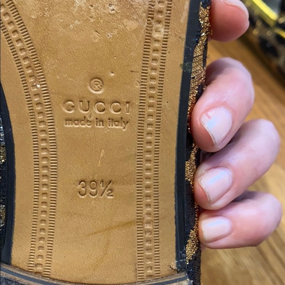 Gucci brocade leopard loafers. Amazing condition! - Picture 7 of 9